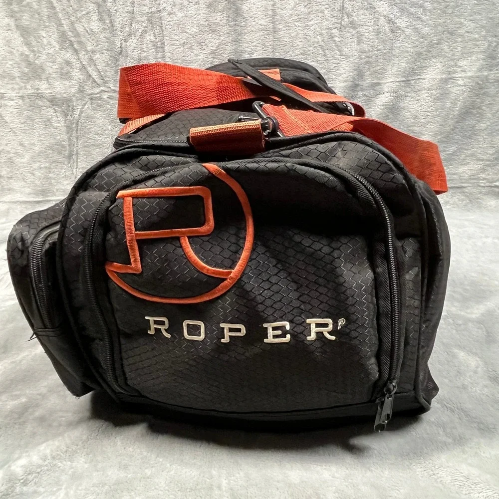 Roper Duffel Bag Large Black Orange Wear The West Western Travel Gym